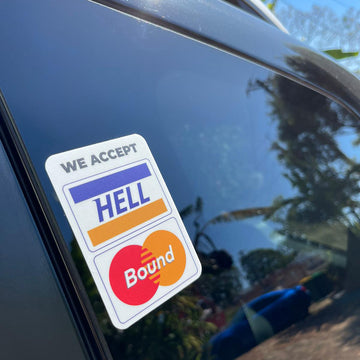 We Accept Sticker