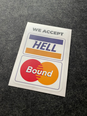 We Accept Sticker